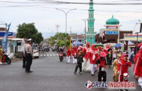 Sat Lantas Polres Tanggamus dan Polsek Kota Agung Amankan Karnaval Meriah Pelajar PAUD, TK, dan SD HUT ke-80 RI BERITA WUKONG778 MUSIC
