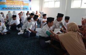 Antusiasme Warga MTs Abadiyah Ikuti Pemeriksaan Kesehatan Oleh UPT Puskesmas Gabus II BERITA WUKONG778 MUSIC